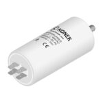 Condensador Motor 55uF 450Vac 50x120mm FASTÓN + torno M8