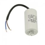 Condensador Motor 60uF 450Vac 50x119mm CABLES + torno M8