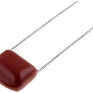 Condensador Poliester 1uF 100Vdc Raster 10mm patas largas