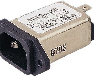 Filtro Antiparasitario C14 IEC 320 + filtro de línea RFI/EMI 6A