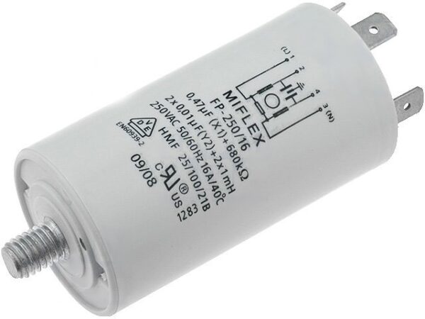 Filtro Interferencias 0,47uF+10nFx2+680K 275Vac 16A
