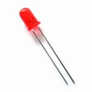 Diodo LED 5mm ROJO 1560 mcd Lente ROJO