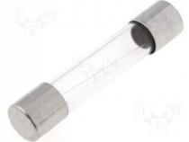 FUSIBLE LENTO 15A 250Vac 6,3x32mm Cristal Homologado