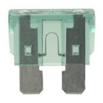 Fusible Plano Coche  1Amp 19x19mm NEGRO