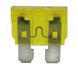 Fusible Plano Coche 20Amp 19x19mm AMARILLO