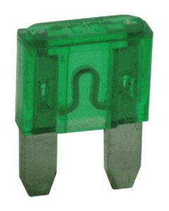 Fusible Plano Coche 30Amp 11x17mm VERDE