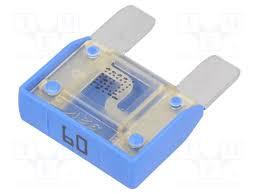 Fusible Plano MAXI Coche 60Amp 32V 29mm color AZUL