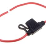 Portafusible Coche con Cables 11,1mm 30Amp 32V