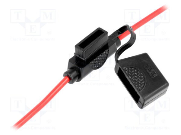 Portafusibles Coche 19mm 30A/32Vdc Cables PVC