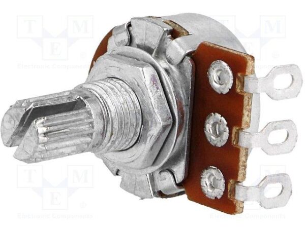 220K Potenciometro Logaritmico Eje corto Metal Extriado
