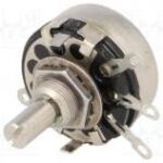 22K 2W 20% Potenciometro LINEAL Eje 6mm metal