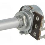 22K Potenciometro Lineal Eje Metal 6mm 13,5mm