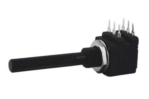POTENCIOMETRO 10K DOBLE Lineal Eje 6mm Plastico