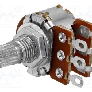 Potenciometro 220K DOBLE Logaritmico Eje metal corto