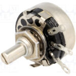 Potenciometro 2K2 2W 20% LINEAL Eje 6mm metal