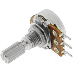 Potenciometro 50K LINEAL Eje corto Metal