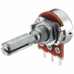 Potenciometro 5K LINEAL Eje corto Metal