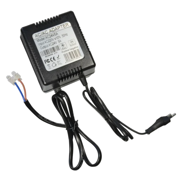 Alimentador Salida AC Fija 24Vca 5Amp 60W Conector Regleta a tornillo AC/AC CCTV