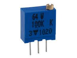 Resistencia Ajustable Multivueltas 100K Ajuste Vertical