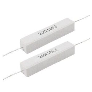 10R 20W 5% Resistencia Bobinada Horizontal Axial