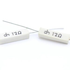 1R2 4W Resistencia Bobinada Horizontal Axial 1,2 Ohm 4W