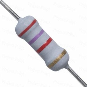 2K7 1W 5% Resistencia Oxido Metal 2,7K 1W  5% Axial