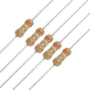 3R9 1/4W 5%  Resistencia Carbon Axial   3,9 Ohm 1/4W Axial
