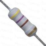 470R 1W 5% Resistencia Metal Oxido Axial