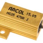 470R 25W Resistencia Potencia Bobinada Metalica ARCOL