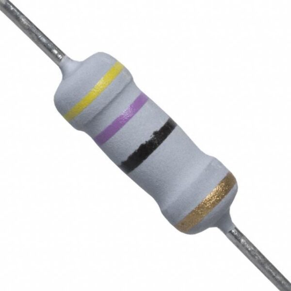 0R47 1W 5% Resistencia Oxido Metal 0,47R 1W Axial