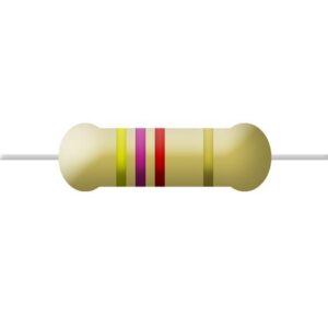 4K7 1/4W 5% Resistencia Carbon Axial