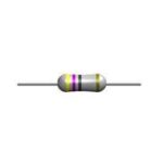 4R7  1/2W  Resistencia Carbon 4,7 Ohm 1/2W 5% Axial