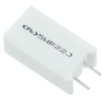 Resistencia Bobinada 0R22 5W 5% Posicion Vertical