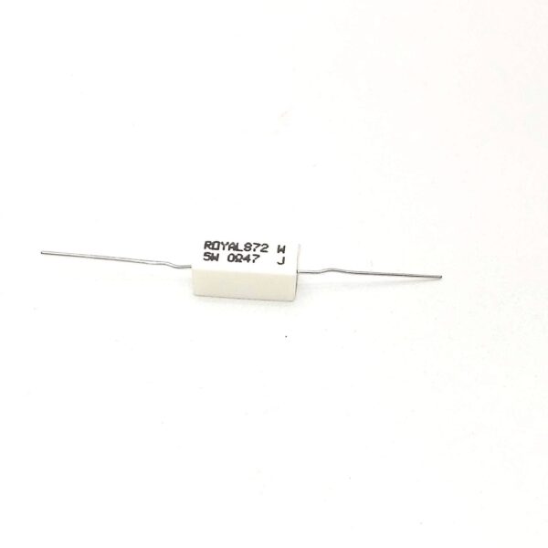 Resistencia Bobinada 0R47 5W 5% Ceramica Axial