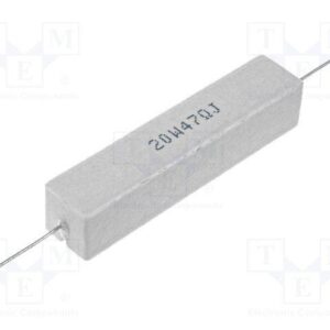 Resistencia Bobinada 47R 20W 5% Axial