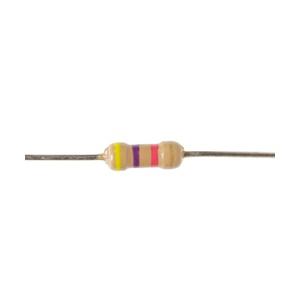 Resistencia Carbon 4R7 1/4W 5% Axial