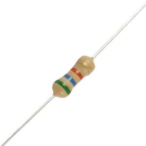Resistencia Carbon 5K6 1/4W 5% Axial