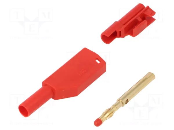 Banana Macho 4mm 32A 1000V  ROJO
