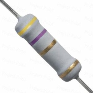 Resistencia Oxido Metal 4R7 2W 5% Axial