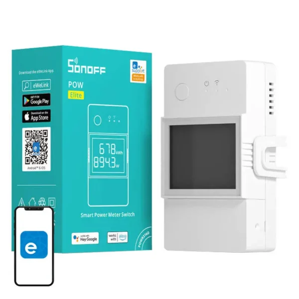 Interruptor Wifi Medidor Consumo Display SONOFF POWR320D
