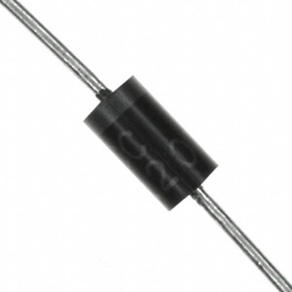 Diodo Rectificador 1000V 2Amp Capsula DO15 RL207