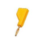 Banana 2mm con toma posterior 6A/60Vdc color AMARILLO