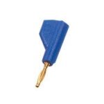 Banana 2mm con toma posterior 6A/60Vdc color AZUL
