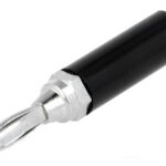 Banana 4mm NEGRA