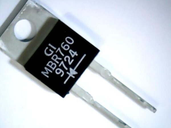 MBR760 Diodo Rectificador de Barrera Schotty 60V 7,5A TO220AC
