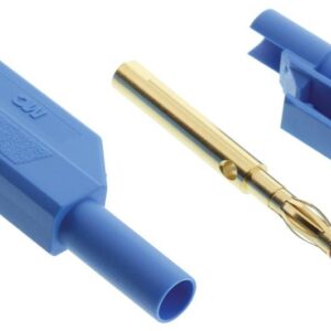 Banana Macho 4mm 32A 1000V AZUL LAS-S-BLAU