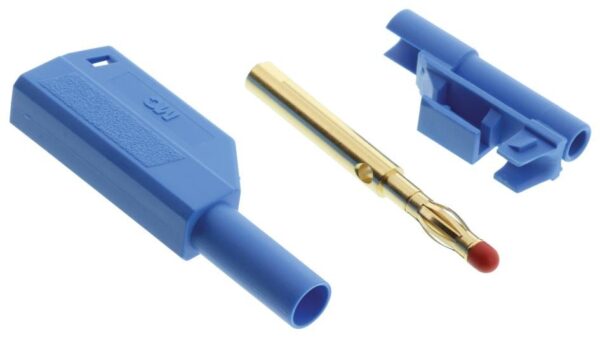 Banana Macho 4mm 32A 1000V AZUL LAS-S-BLAU
