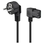 Cable Alimentacion C13 a SCHUKO Acodado 5m GOOBAY