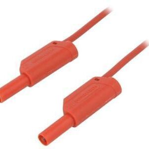 Cable Prueba 0,5metros ROJO con bananas de 4mm  32Amp