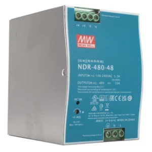 Fuente Alimentacion CARRIL DIN 48Vdc 480W 10A MW NDR-480-48